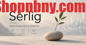 Minimalist Serlig concept banner with simple design, soft tones, and calm aesthetic