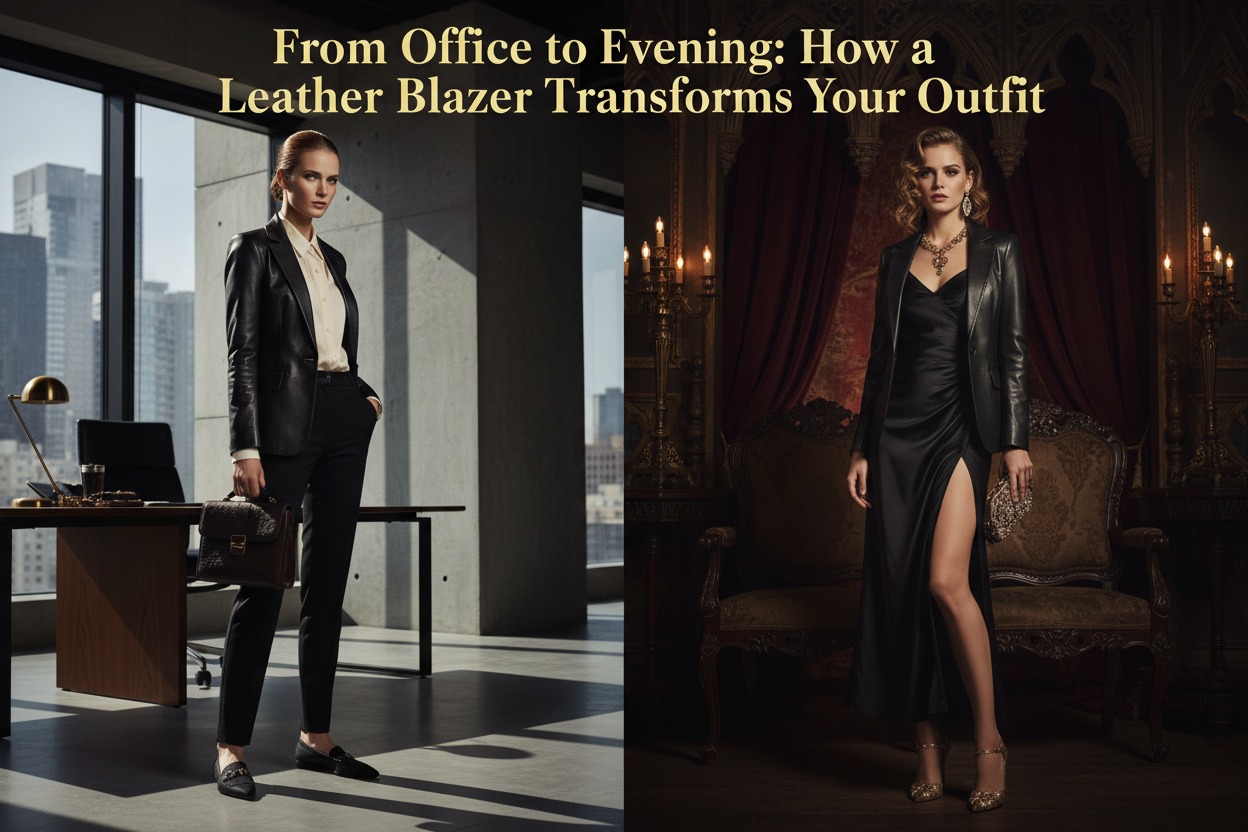 From Office to Evening: How a Leather Blazer Transforms Your Outfit